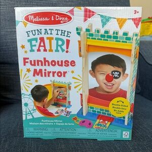 Melissa & Doug Fun at the Fair Funhouse Mirror - Red, Yellow, Teal, Blue